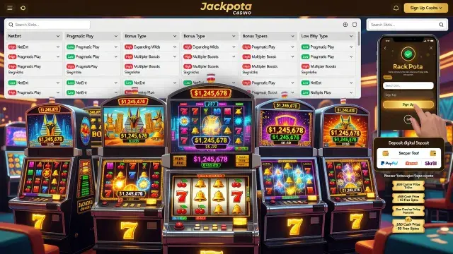 Tragamonedas de Jackpota Casino: Guía Completa con Reseña, Sorteos y Mejores Juegos